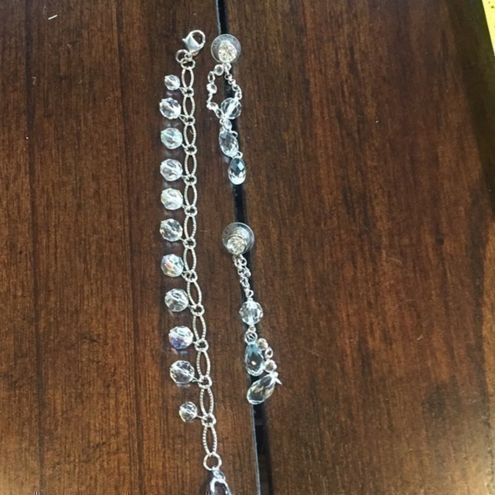Costume Chandelier Earrings and Bracelet Set